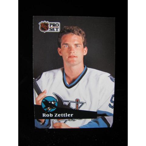 Pro Set 1991 Rob Zettler Sharks