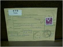Paketavi med stämplade frimärken - 1964 - Torsby till Munkfors 1