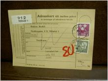 Paketavi med stämplade frimärken - 1964 - Mölndal 4 till Sunne