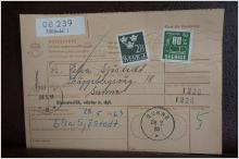Frimärken på adresskort - stämplat 1963 - Mölndal 1 - Sunne