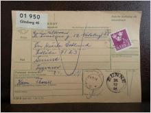 Frimärken på adresskort - stämplat 1964 - Göteborg 46 - Sunne