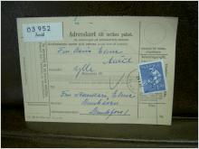 Paketavi med stämplade frimärken - 1964 - Åmål till Munkfors
