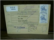 Paketavi med stämplade frimärken - 1972 -  Hällefors till Karlstad 5
