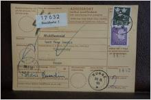 Frimärken på adresskort - stämplat 1963 - Stockholm 3 - Sunne