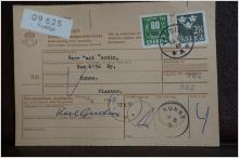 Frimärken på adresskort - stämplat 1963 - Veddige - Sunne