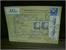 Paketavi med 5 st stämplade frimärken - 1965 - Norrköping 9 till Karlstad
