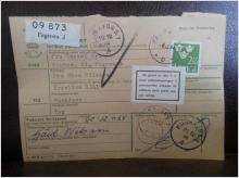 Frimärke  på adresskort - stämplat 1964 - Fagersta 2 - Munkfors 