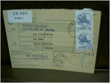 Paketavi med stämplade frimärken - 1972 - Arvika 1 till Karlstad 5