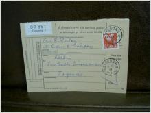 Paketavi med stämplade frimärken - 1961 - Göteborg 2 till Fagerås