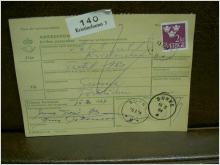 Paketavi med stämplade frimärken - 1964 - Kristinehamn 3 till Sunne