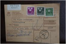 Frimärken  på adresskort - stämplat 1963 - Karlstad 1 - Sunne 