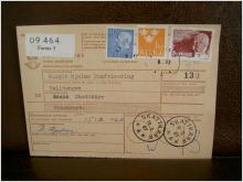 Paketavi med stämplade frimärken - 1967 - Farsta 5 till Skattkärr