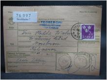 Adresskort med stämplade frimärken - 1962 - Stockholm till Norsbron