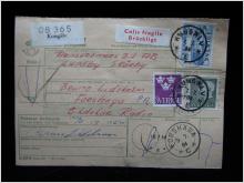 Adresskort med stämplade frimärken - 1964 - Kungälv till Forshaga