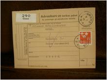 Paketavi med stämplade frimärken - 1964 - Grums till Sunne