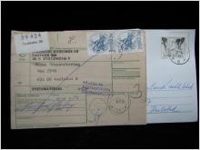 2 st Adresskort med stämplade frimärken - 1972 - Stockholm till Karlstad