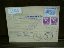 Paketavi med stämplade frimärken - 1964 - Stockholm 33 till Sunne