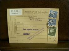 Paketavi med stämplade frimärken - 1961 - Mölndal 1 till Karlstad