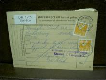 Paketavi med stämplade frimärken - 1961 - Norrtälje till Karlstad  