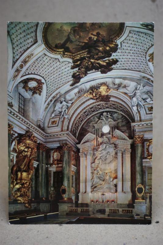 Kungliga slottet interiör   - Oskrivet vykort 