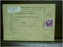 Paketavi med stämplade frimärken - 1964 - Kumla till Sunne