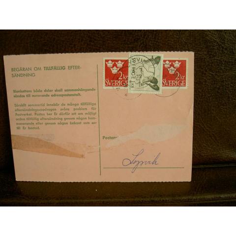 Paketavi med stämplade frimärken - 1972 - Lysvik