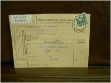 Paketavi med stämplade frimärken - 1961 - Karlstad 1 till Deje