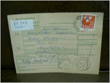 Paketavi med stämplade frimärken - 1967 - Uppsala 1 till Munkfors