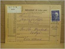 Frimärken  på adresskort - stämplat 1963 - Säffle - Övre Ullerud