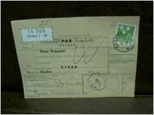 Paketavi med stämplade frimärken - 1964 - Örebro 1 till Sunne