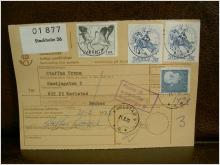 Paketavi med stämplade frimärken - 1972 - Stockholm 36 till Karlstad