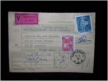Adresskort med stämplade frimärken - 1972 - Stockholm till Karlstad