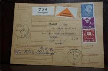 Postförskott + Frimärken  på adresskort - stämplat 1963 - Kölingared - Sunne