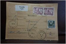 Frimärken på adresskort - stämplat 1963 - Vegby - Sunne