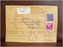Frimärken på adresskort - stämplat 1962 - Hagfors - Munkfors 1