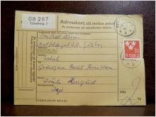 Frimärken på adresskort - stämplat 1961 - Göteborg 2 - Deje