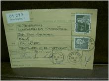 Paketavi med stämplade frimärken - 1965 - Norrköping 3 till Ransäter