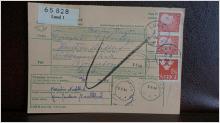 Paketavi med stämplade frimärken - 1964 - Lund 1 - Bäckhammar
