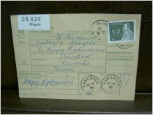 Paketavi med stämplade frimärken - 1965 - Alingsås till Ransäter