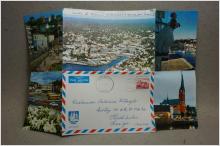 Flygpost Arendal brev med bilder 1979