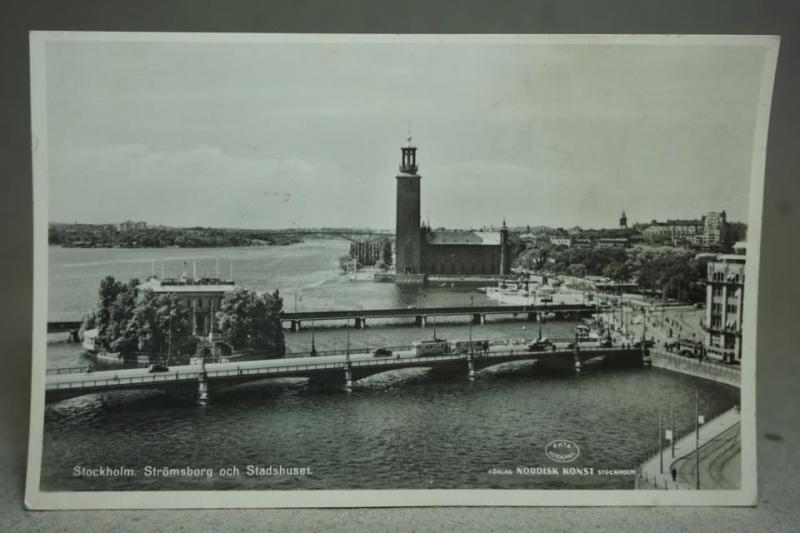 Gammalt vykort - Stockholm 1954