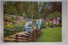 Blomstergården Eringsboda Blekinge  - Ostämplat fint vykort 