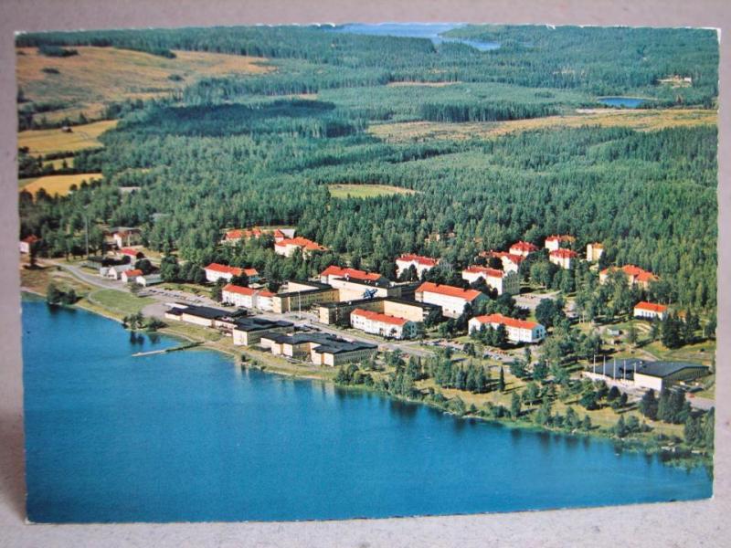 Vykort - Flygvy över Säters Sjukhus - Dalarna 1989
