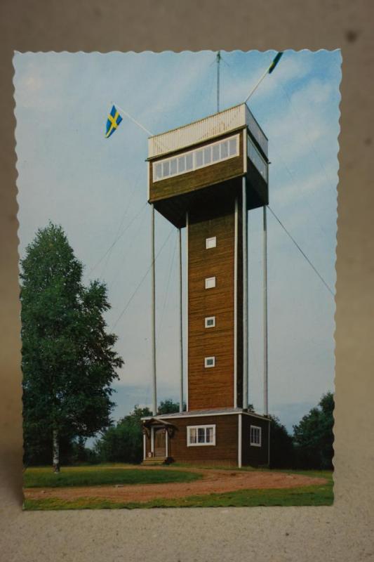 Mora Risabergets utsiktstorn - oskrivet äldre vykort 