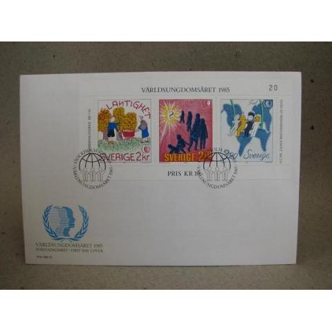 FDC - Världsungdomsåret - 12/10 1985