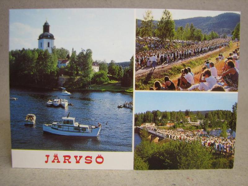 Folk och Båtar på Ljusnan i Järvsö - Dalarna