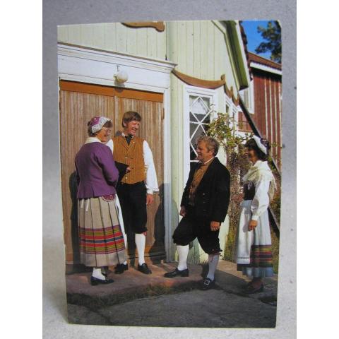 Vykort Folkdräkt  - Folkdräkter från Eckerö Åland 1988