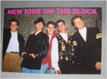 New Kids On The Block Idolkort oskrivet äldre vykort