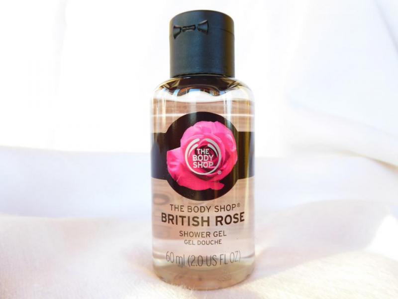 The Body Shop British Rose Shower Gel 60 ml Resestorlek
