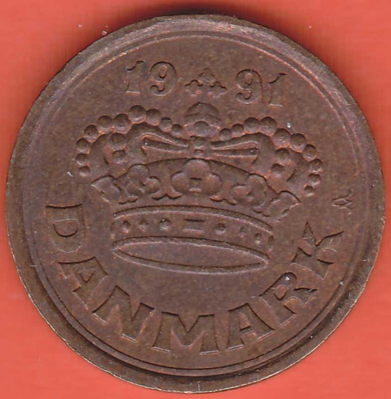 Danmark - 25öre 1991